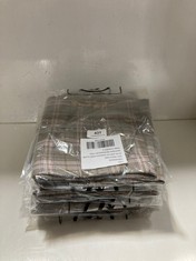 12 X ALESSIA MENSWEAR SHORTS TARTAN PINK - SIZE 6 - TOTAL RRP £816