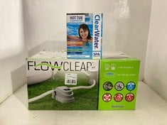 FLOWCLEAR POOL HEATER TO INCLUDE CLEARWATER HOT TUB SANITISER AND TREATMENT STARTER KIT