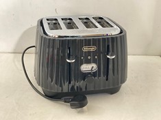 DELONGHI BALLERINA FOUR SLICE TOASTER IN BLACK - MODEL NO. T9AKJ