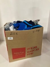 20 X ASSORTED XL ADULT CLOTHING ITEMS TO INCLUDE HIGH RISE SWIM BEACH SPORT SHORTS BLUE / BLACK - SIZE XL (RRP £75)