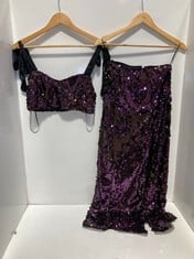 2 X STAR BRIGHT 2-PIECE SET IN COLOUR LILAC-SIZE 0- TOTAL RRP £376