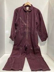 2 X AMELIA JUMPSUIT IN COLOUR PLUM- SIZE 14- TOTAL RRP £320