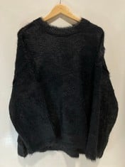 3 X HARRISONS BUNNY CREW NECK SWEATER BLACK - SIZE S - TOTAL RRP £474