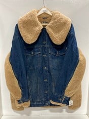 DENIM FLIGHT JACKET IN SIZE MEDIUM RRP- £268