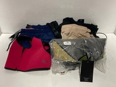 6 X ASSORTED SWIMWEAR TO INCLUDE ATMOSEA WETSUIT NATURAL FRONT ZIP JACKET IN MEDIUM TOTAL RRP- £472.94