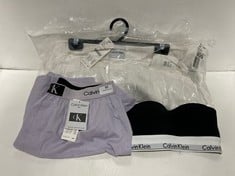 3 X ASSORTED CALVIN KLEIN ITEMS TO INCLUDE PURE TEXTURE COTTON SLEEP PANTS TOTAL RRP- £125