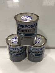 3 X EVERCOAT EZ ULTRA LITE 3L MICRO-WEIGHT 101342 (COLLECTION ONLY)