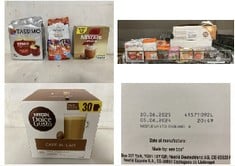 QTY OF ASSORTED ITEMS TO INCLUDE NESCAFE DOLCE GUSTO CAFE AU LAIT PODS BBE: 30/6/25