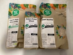 QTY OF ASSORTED WHOLE FOOD EARTHS TO INCLUDE CORN FLOUR 3KG BBE-23/11/24