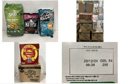 PALLET OF ASSORTED CRIPS TO INCLUDE WALKERS WOTSITS REALLY CHEESY 12 X 126G - BBE 11/24