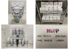 50 X HIPP ORGANIC FIRST INFANT MILK FROM BIRTH PACK OF 6 X 200ML BBE: 06.12.24 (CAGE NOT INCLUDED) (COLLECTION ONLY)