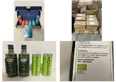 PALLET OF ASSORTED LIQUIDS TO INCLUDE ANTICO FRANTOIO EXTRA OILIO - BBE 03/25 (COLLECTION ONLY)