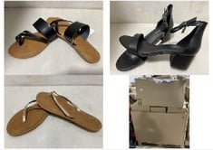 PALLET OF ASSORTED FOOTWEAR TO INCLUDE WOMENS SHEARLING BOOTS BLACK SUEDE - SIZE 7