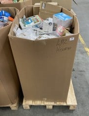 PALLET OF ASSORTED ITEMS TO INCLUDE ANTI-SALIVA MOUTH COVER