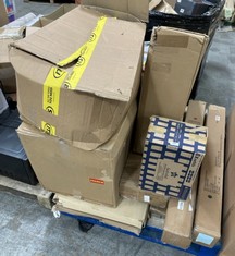 PALLET OF ASSORTED ITEMS TO INCLUDE ACRE CARBON ULTRA LIGHT ROLLATOR OISTER WHITE