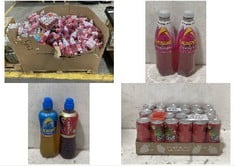 PALLET OF ASSORTED DRINKS TO INCLUDE LUCOZADE ENERGY ZERO SUGAR PINK LEMONADE 900ML BBE-DEC/24