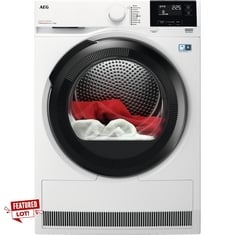 AEG 8000 ABSOLUTECARE HEAT PUMP FREESTANDING 9KG TUMBLE DRYER - MODEL NO. TR819P4B - RRP £800