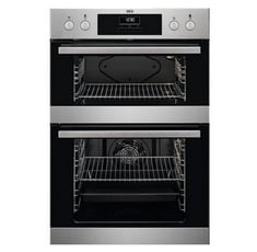 AEG 6000 SURROUNDCOOK ELECTRIC BUILT IN DOUBLE OVEN IN STAINLESS STEEL - MODEL NO. DEB331010M - RRP £509