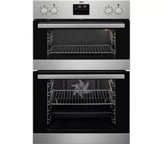 AEG 6000 SURROUNDCOOK ELECTRIC BUILT IN DOUBLE OVEN IN STAINLESS STEEL - MODEL NO. DCB535060M - RRP £620