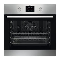 AEG 6000 STEAMBAKE PYROLYTIC SEL-CLEANING BUILT IN SINGLE OVEN - MODEL NO. BPS355061M - RRP £700