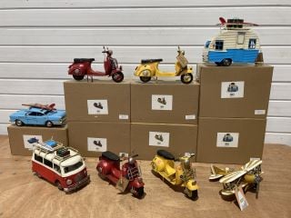 QTY OF ASSORTED LESSER AND PAVEY VINTAGE TRANSPORT ORNAMENTAL TOYS