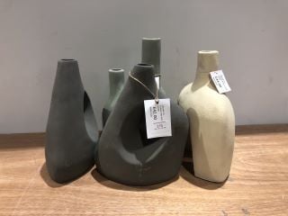 4 X ASSORTED WELINK FORMA DECEROTIVE VASES