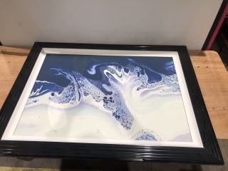 SATELLITTE VIEW BY NANCY WOOD PRINT IN FRAME RRP:£138