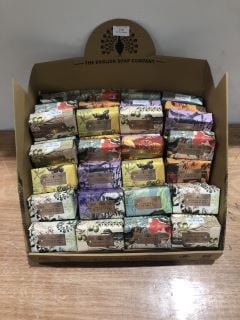 QTY OF THE ENGLISH SOAP COMPANY SCENTED AND VEGAN FRIENDLY SOAP BARS