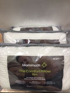 3 X  MAMMOTH MICRO FRESH COMFORT PILLOW SLIM RRP - £226.00