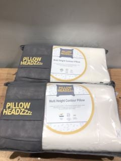 4 X PILLOW HEADZZZZ MULTI HEIGHT CONTOUR PILLOW RRP - £196.00