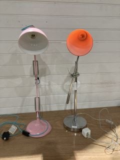 2 X ASSORTED STOCKHOLM SWING-ARM DESK LAMPS