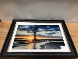 TYRONE QUALITY PERCH ROCK LIGHTHOUSE ART WALL IN FRAME RRP - £199.00