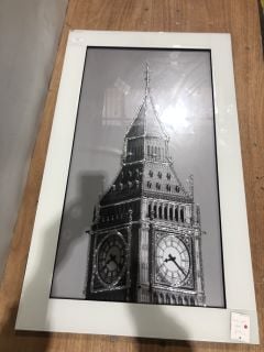 LONDON BIG BEN LIQUID WALL ART IN FRAME RRP: £119