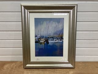 MARSHALL ARTS ALONG THE QUAY WALL ART IN FRAME RRP: £86