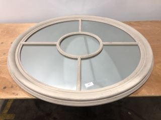 ASH COLOURED ROUND CROSSHAIR MIRROR RRP: £143