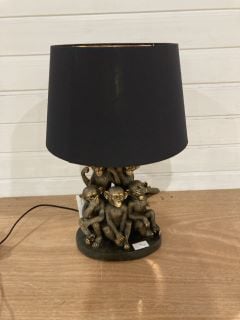 FEBLAND 5 WISE MONKEYS LAMP AND SHADE RRP: £164