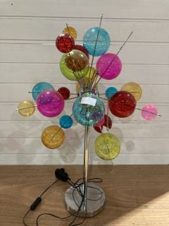 FEBLAND MULTICOLOURED BAUBLE TABLE LAMP RRP: £223