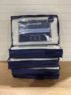 5 X SLEEPEEZEE TEMPERATURE REGULATING DUVET - SINGLE