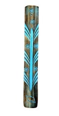 QUANTITY OF RAJSEE HANDMADE WOODEN INCENSE STICK HOLDER BURNER WITH GREEN HAND PAINTED PATTERN/ASH CATCHER FOR INCENSE STICKS AND JOSS STICKS/GREAT GIFT FOR ANY OCCASION SIZE 10X1.5 INCH: LOCATION -