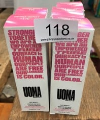 5 X UOMA FOUNDATION SHADE T1C HONEY HONEY 30ML: LOCATION - A RACK