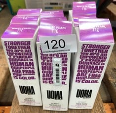 9 X UOMA FOUNDATION SHADE T1C WHITE PEARL 30ML: LOCATION - A RACK