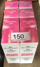 8 X UOMA HYDRATING FOUNDATION SHADE T3W HONEY HONEY 30ML: LOCATION - A RACK