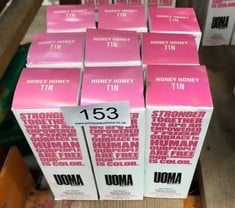 9 X UOMA HYDRATING FOUNDATION SHADE T1N HONEY HONEY 30ML: LOCATION - A RACK