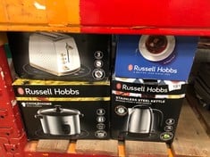 QUANTITY OF KITCHEN & APPLIANCES ITEMS TO INCLUDE RUSSELL HOBBS EMMA BRIDGEWATER BUMBLE BEE & POLKA DOT 1.7L CORDLESS ELECTRIC KETTLE - (FAST BOIL 3KW, REMOVABLE WASHABLE ANTI-SCALE FILTER, PULL OFF