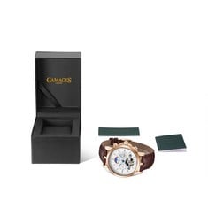 GAMAGES OF LONDON LIMITED EDITION HAND ASSEMBLED GRAND EXHIBITION AUTOMATIC WHITE WATCH  SKU:GA1341 £695: LOCATION - A RACK