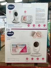 VTECH LM808-1W BABY MONITOR WITH CAMERA,300M LONG RANGE, AUTO NIGHT VISION, VIDEO BABY MONITOR WITH 5" SCREEN, 2-WAY AUDIO TALK, TEMPERATURE SENSOR, POWER SAVING MODE, LULLABIES,WALL-MOUNTABLE BRACKE