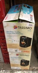 2 X TASSIMO BY BOSCH SUNY 'SPECIAL EDITION' TAS3102GB COFFEE MACHINE,1300 WATT, 0.8 LITRE - BLACK: LOCATION - C RACK