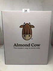 1 X ALMOND COW MILK MAKER MACHINE, PLANT-BASED MILK MAKER FOR HOMEMADE DAIRY FREE ALMOND MILK, SOYA MILK, OAT MILK, COCONUT MILK, & MORE, HANDY KITCHEN ELECTRICAL APPLIANCES, MAKES 5-6 CUPS PER BATCH