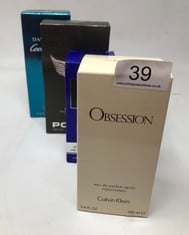 QUANTITY OF ITEMS TO INCLUDE CALVIN KLEIN OBSESSION EAU DE PARFUM SPRAY 100ML: LOCATION - A RACK