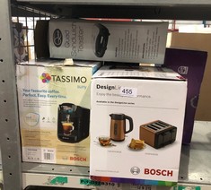 QUANTITY OF ITEMS TO INCLUDE BOSCH DESIGNLINE PLUS TWK4P439GB STAINLESS STEEL CORDLESS KETTLE,1.7 LITRES,3000 W - COPPER: LOCATION - SIDE RACKS